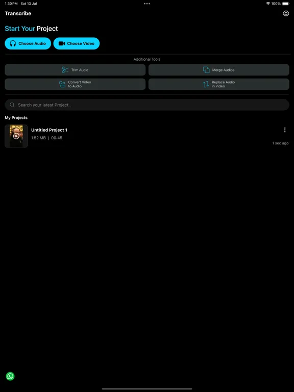 Captures d'écran de Transcribe Video to Text! iPad 