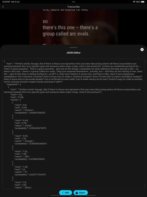 Captures d'écran de Transcribe Video to Text! iPad 