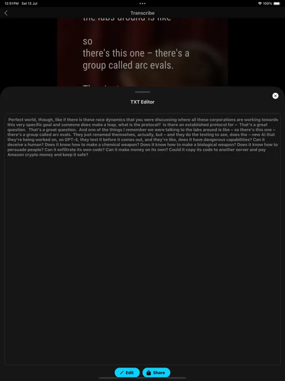 Captures d'écran de Transcribe Video to Text! iPad 