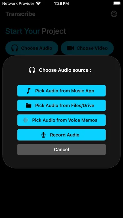 Captures d'écran de Transcribe Video to Text!