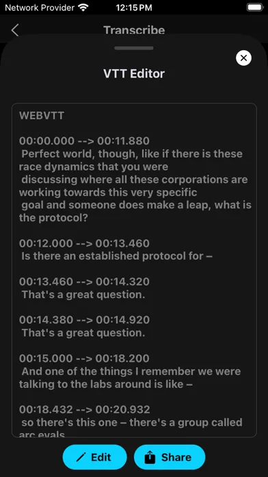 Captures d'écran de Transcribe Video to Text!