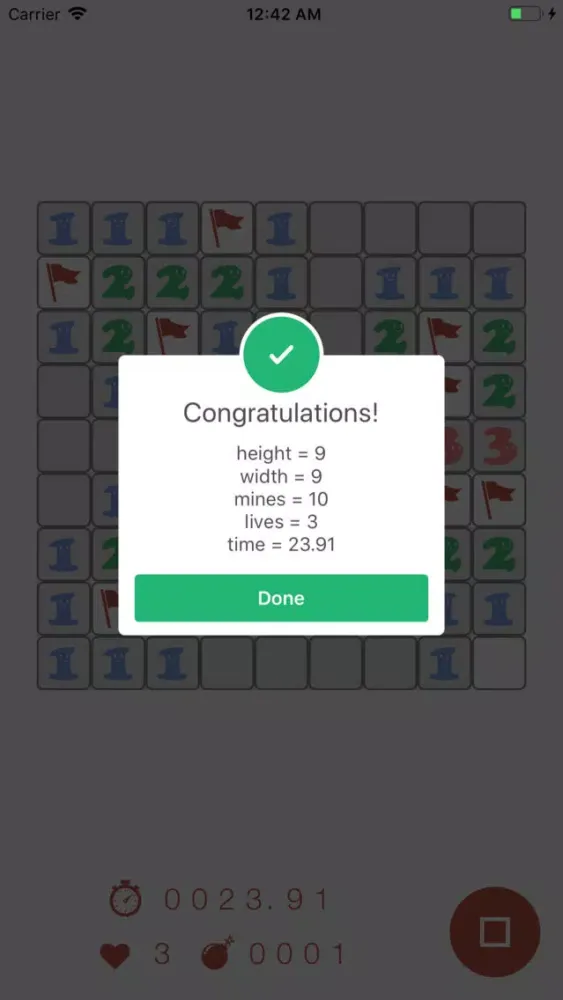 Tangkapan layar MineSweeper-customize