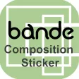 bande Composition Sticker bande Composition Sticker