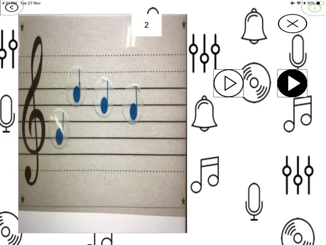 Capturas de pantalla de bande Composition Sticker iPad 