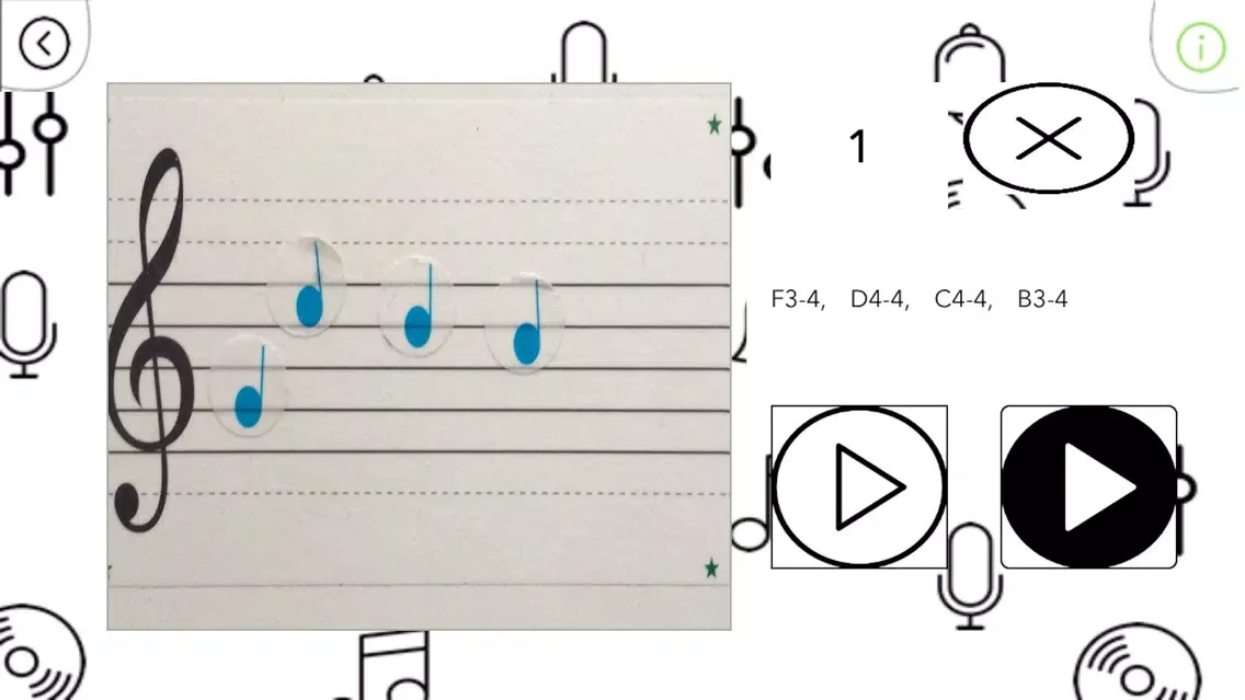 Capturas de pantalla de bande Composition Sticker
