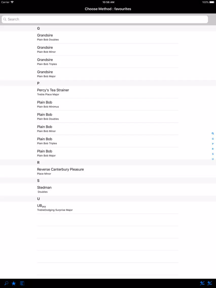 Ảnh chụp màn hình của TinTin bellringing methods iPad 