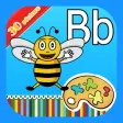 Alphabet word coloring:Coloring Page For Preschool