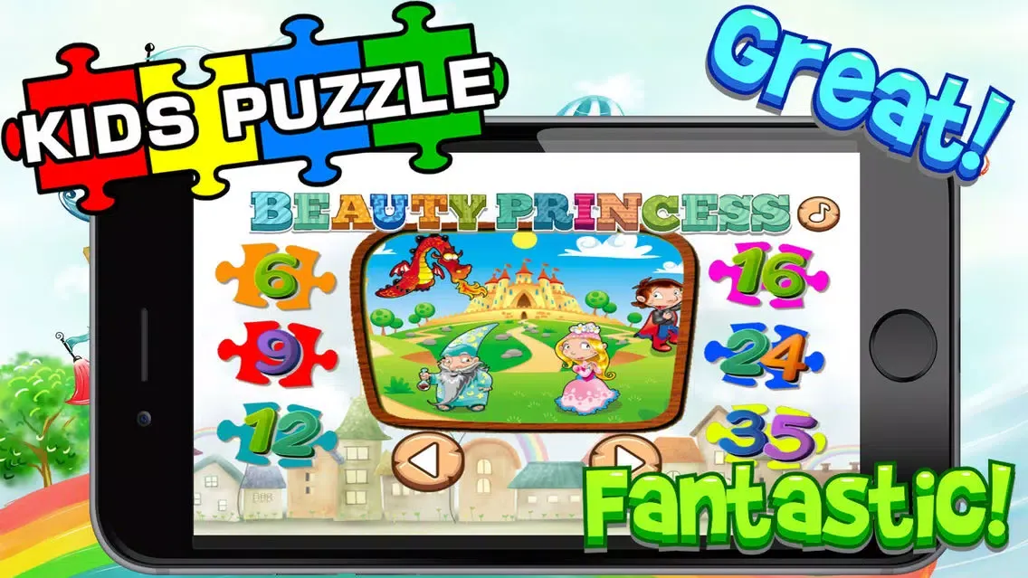 Princess Cartoon Jigsaw Puzzle for Girl and Kid HD應用截圖