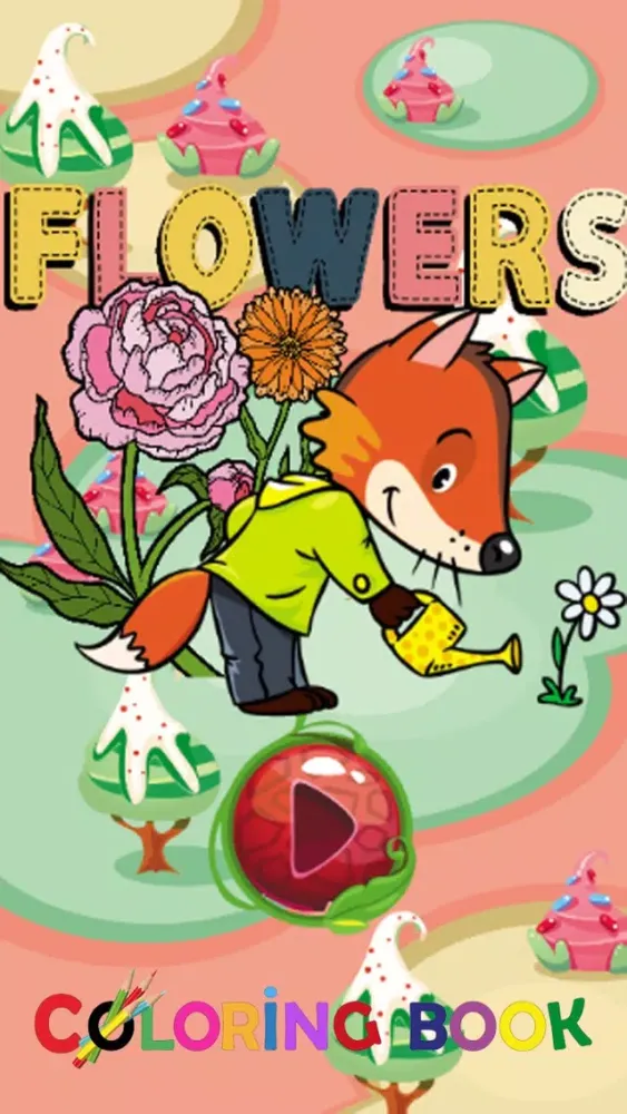 Coloring Pages Flowers : Coloring Marker For Kids应用截图