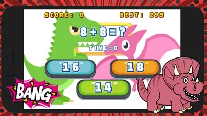 Tangkapan skrin Dinosaur Math Problems Games 2nd Grade Fast Math