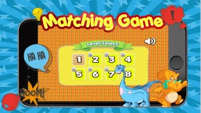 Dinosaur matching remember game preschool matching سکرین شاٹس