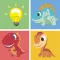 Dinosaur planet remember game preschool matching