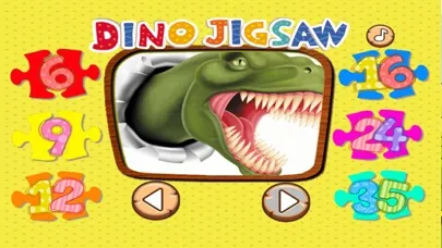 Tangkapan layar Dinosaur Puzzle Jigsaw HD Game For Toddlers & Kids