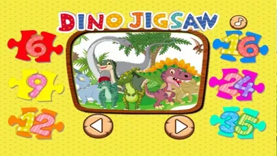 Tangkapan layar Dinosaur Puzzle Jigsaw HD Game For Toddlers & Kids