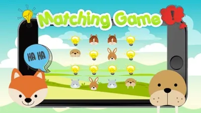 Animals face remember for kids preschool matching سکرین شاٹس
