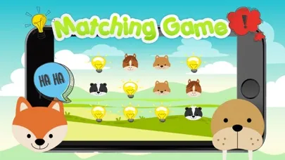 Animals face remember for kids preschool matching سکرین شاٹس