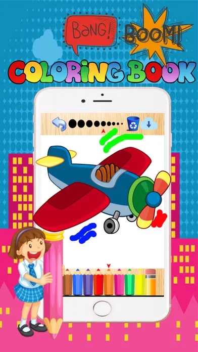 Capturas de pantalla de Vehicles Coloring Page Free-Fun Painting Good Kids