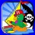 Free pirate games finger painting kid-coloringbook