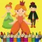 princess fashionista games coloring book for girls