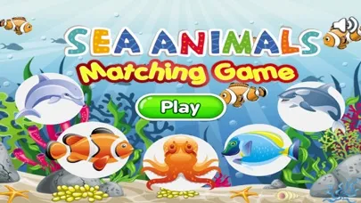 Find the Pair Sea Animals Free Matching Kids Games應用截圖