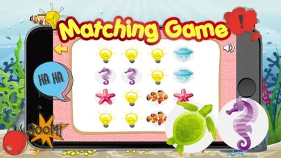 Find the Pair Sea Animals Free Matching Kids Games應用截圖