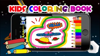 Ảnh chụp màn hình của Space Galaxy coloring book drawing painting kids