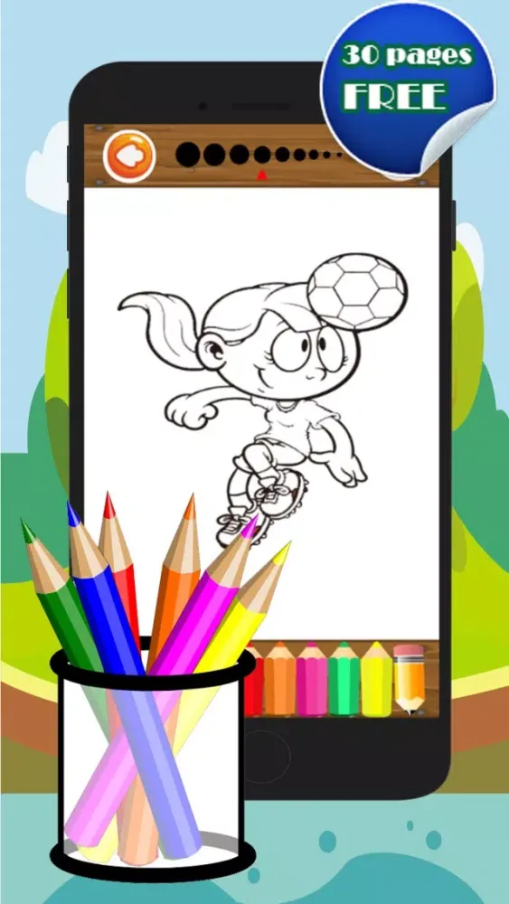 تصاویر Sport Action Coloring Pencil Game For Kindergarten