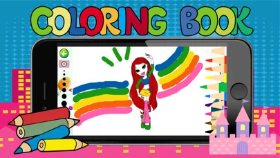 Captures d'écran de All girl princess games free crayon coloring games for toddlers