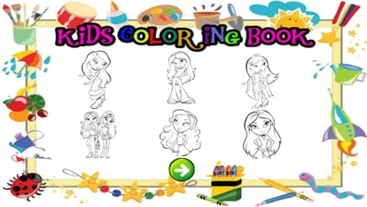 Captures d'écran de All girl princess games free crayon coloring games for toddlers