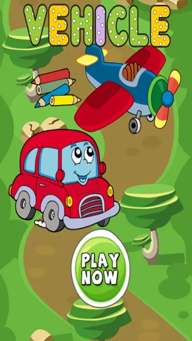 ภาพหน้าจอของ Vehicles coloring pages for kindergarten activitie