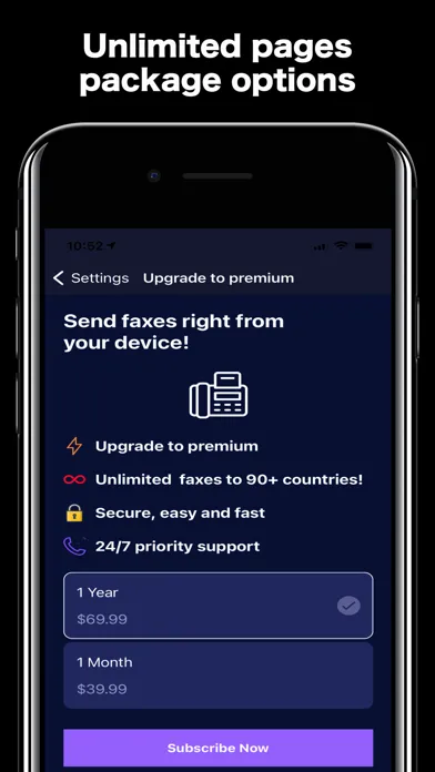 ภาพหน้าจอของ Fax from iPhone: Send Easy Fax