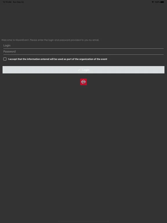 NissanEventApp iPad 應用截圖