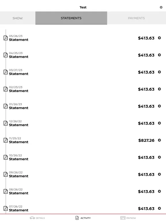 Zrzuty ekranu NMAC Account Manager iPad 