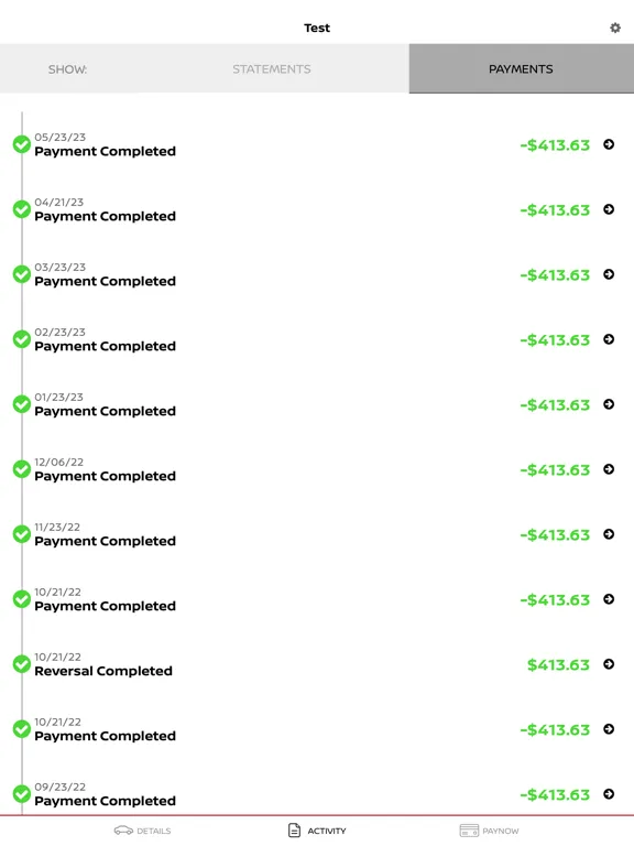 Zrzuty ekranu NMAC Account Manager iPad 