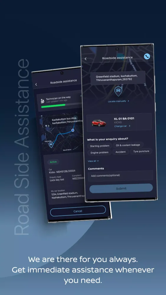 Скриншоты NissanConnect India