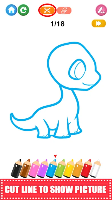 Learn How To Draw Animals Line スクリーンショット