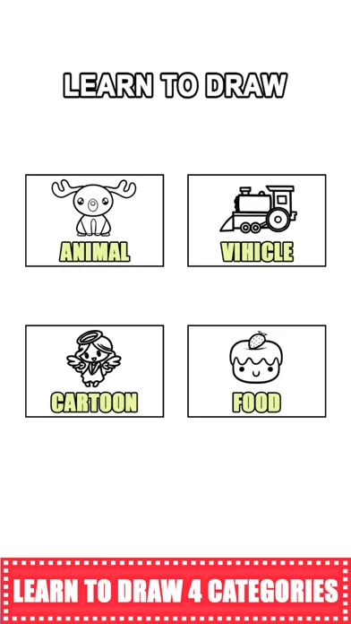 Learn How To Draw Animals Line スクリーンショット