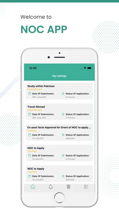 E-portal Screenshots