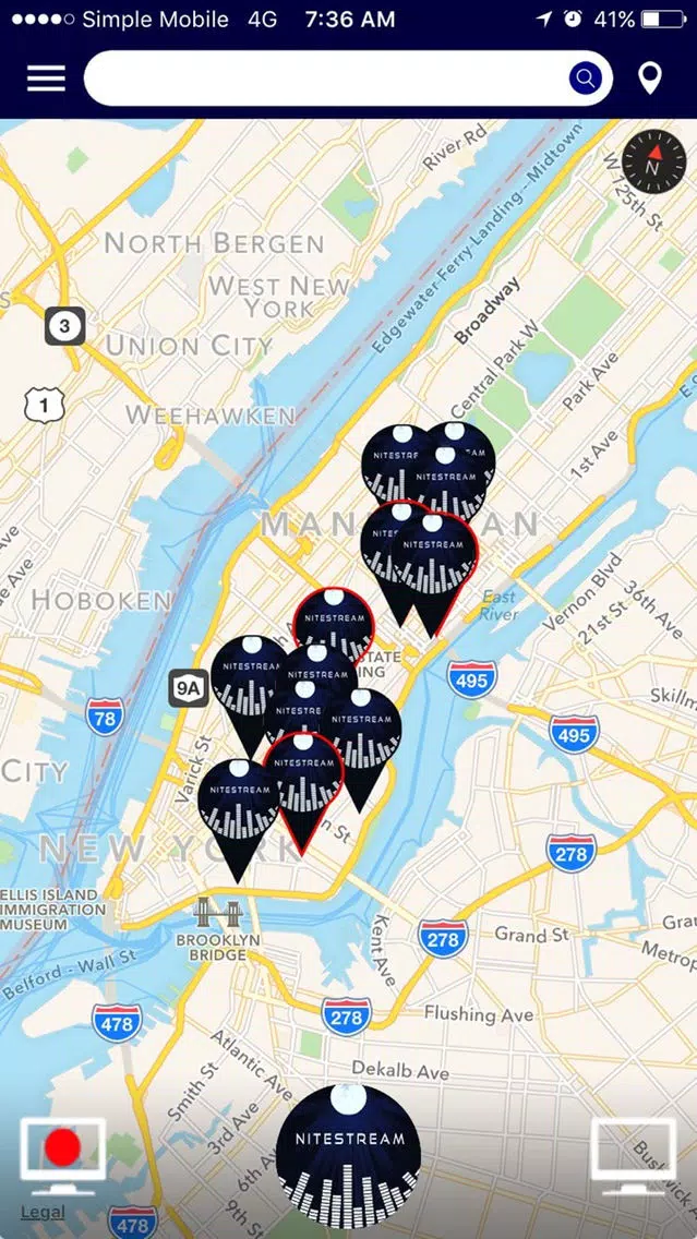 Nite Stream: Live Streaming the hottest Venues! سکرین شاٹس