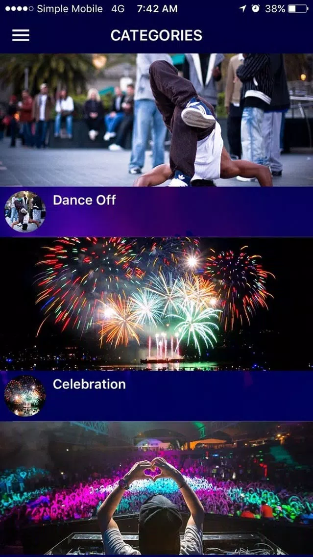 Nite Stream: Live Streaming the hottest Venues! سکرین شاٹس