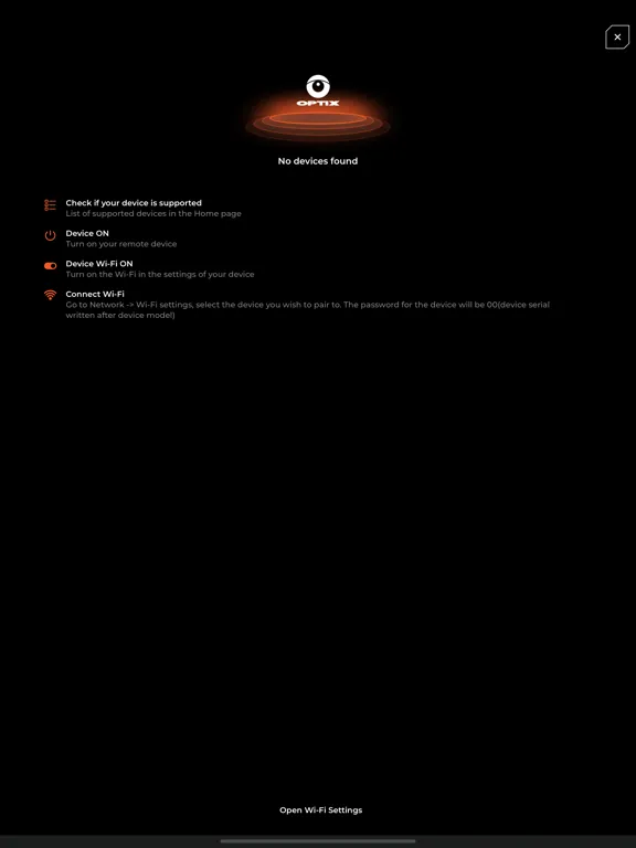 Tangkapan skrin Optix C2 iPad 