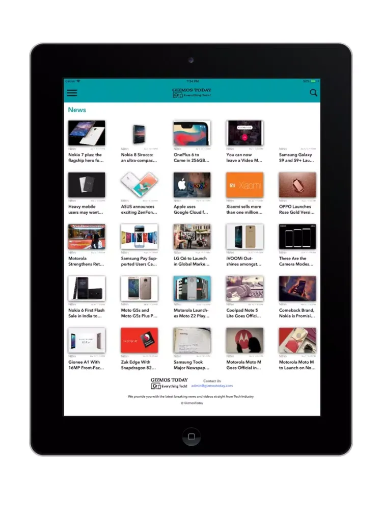 Gizmos Today iPad  Screenshots