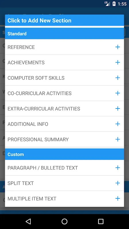 Smart Resume Builder Screenshots