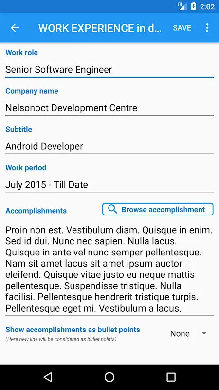 Smart Resume Builder Screenshots