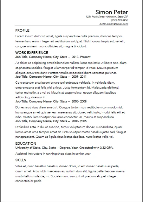 Smart Resume Builder Screenshots