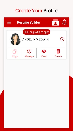 Resume Builder Screenshots