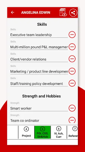 Resume Builder Screenshots