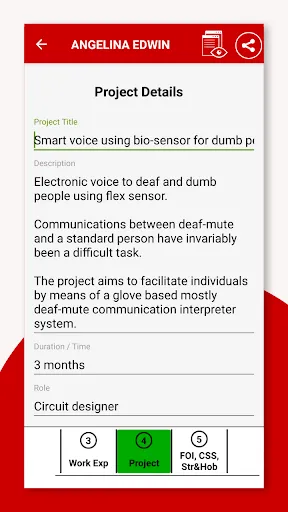 Resume Builder Screenshots