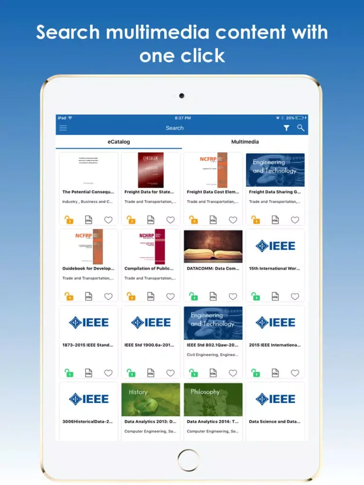 NITI Aayog eLibrary iPad 应用截图