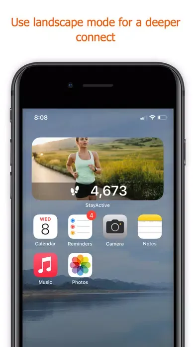 Zrzuty ekranu Stay Active-Step Count Widget